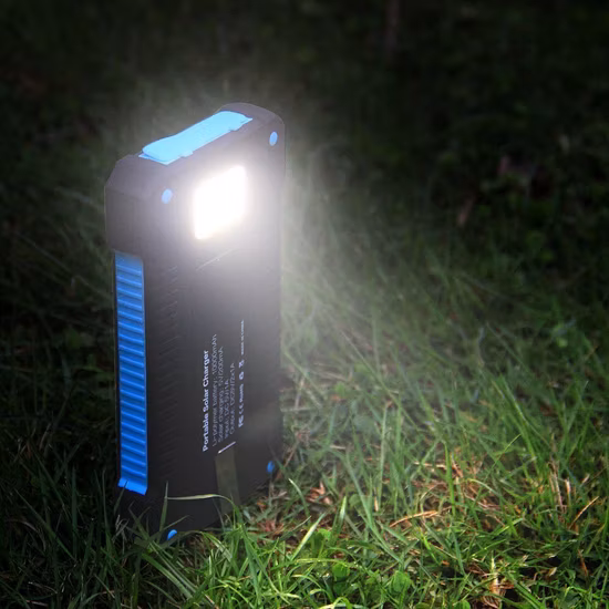 Factory ODM OEM 2 USB Portable Powerbanks External Solar Power Bank 4000mAh 5000mAh 6000mAh 8000mAh