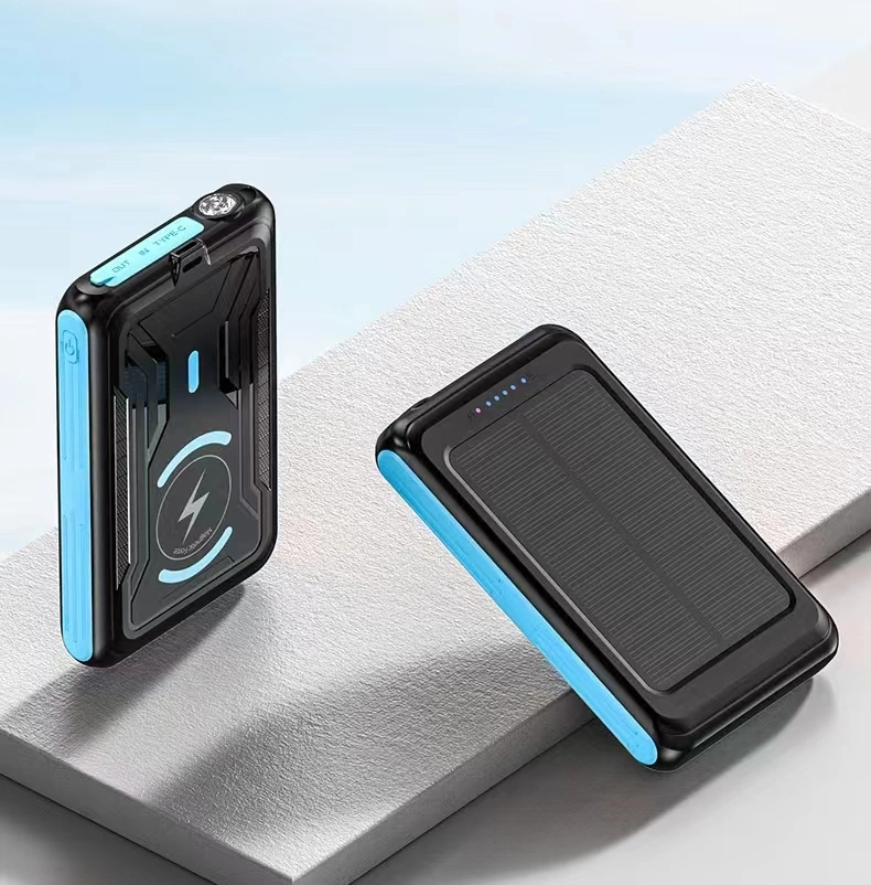 5000mAh Magsafe Wireless Power Bank with Solar Charging Function