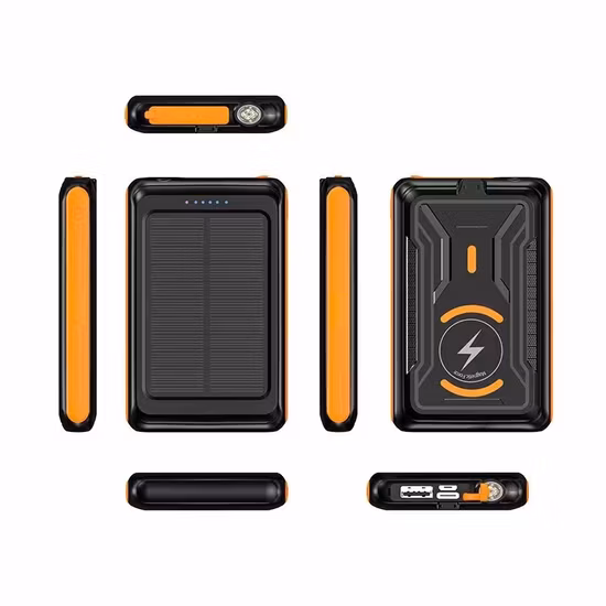 5000mAh Magsafe Wireless Power Bank with Solar Charging Function