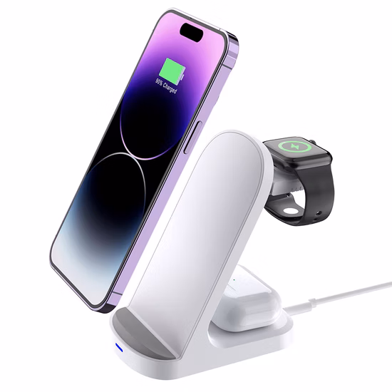 Wireless Charger, 6 in 1 Wireless Charging Station for Pone13/12/11, Qi-Certified Charger Stand for Watch&amp;Pods/PRO, Fast Multi Wireless Charger Stand