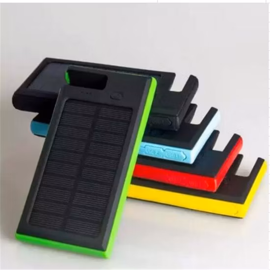 Lightweight Portable Solar 8000mAh Mobile Power Bank Dual USB with Camping Lights Emergency Power Bank