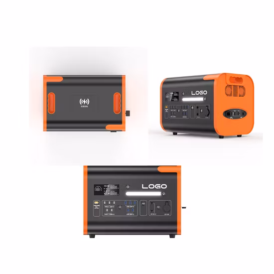 Emergency Portable Power Station with AC/DC Inverter Outdoor 2200W Power Supply